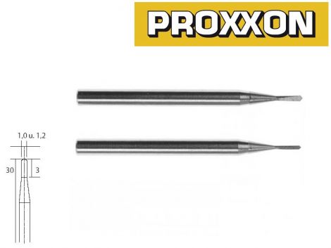 Proxxon 28320 kovametallijyrsimet (1,0mm ja 1,2mm)