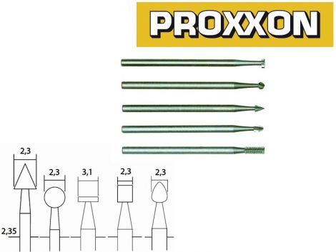 Proxxon 28710 jyrsinsarja (5-os.)