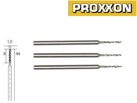 Proxxon HSS-poranterät 1,0mm (3kpl)