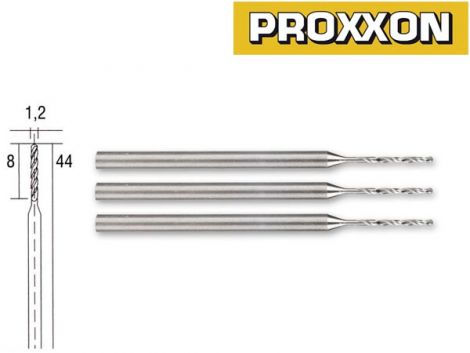 Proxxon HSS-poranterät 1,2mm (3kpl)