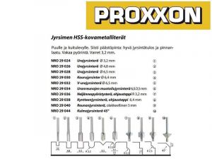 Proxxon puujyrsinterät