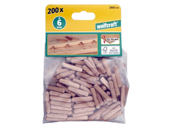 Puutapit  6x30mm (200kpl)
