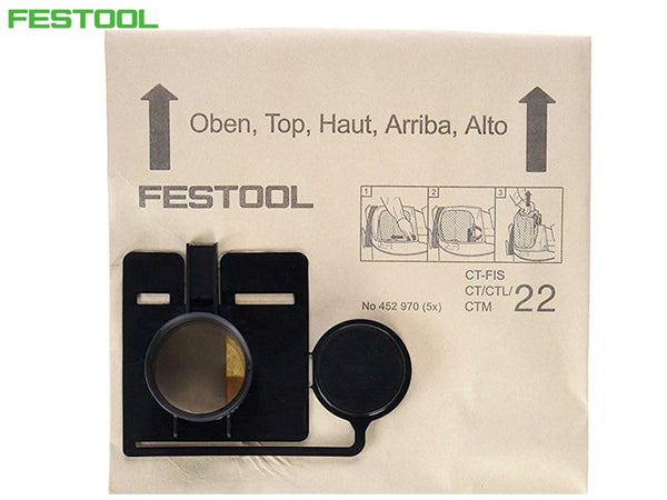 Festool CT22 p&ouml;lypussit (5kpl)