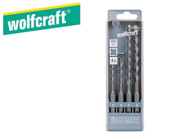 Wolfcraft SDS+ poranter&auml;sarja (4-os.)