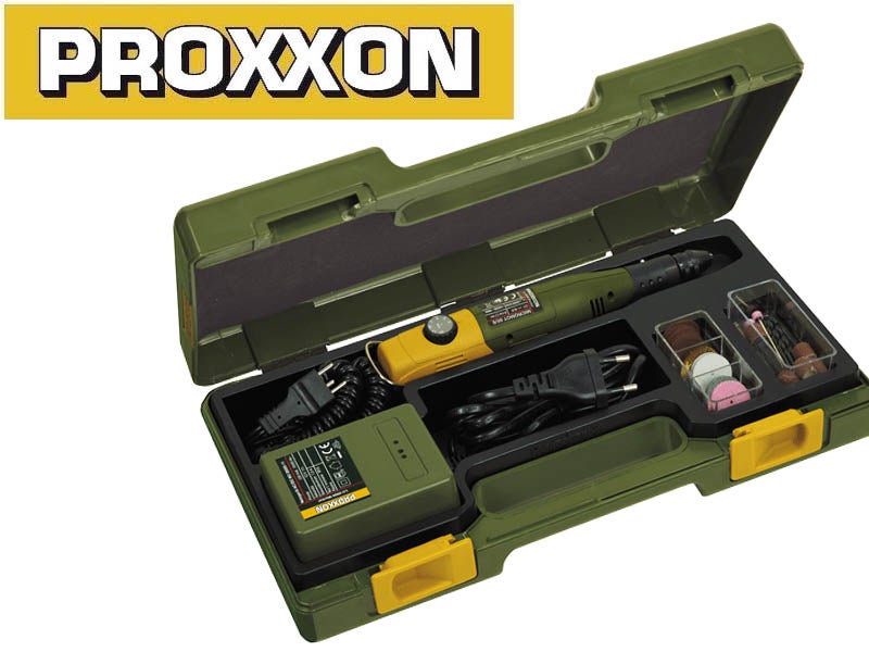 Proxxon Micromot 60/EF (12V) settiversio salkussa