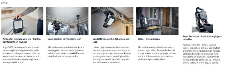 Festool SYSLITE KBS C akkuvalaisin