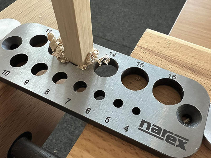 Narex dowel plate